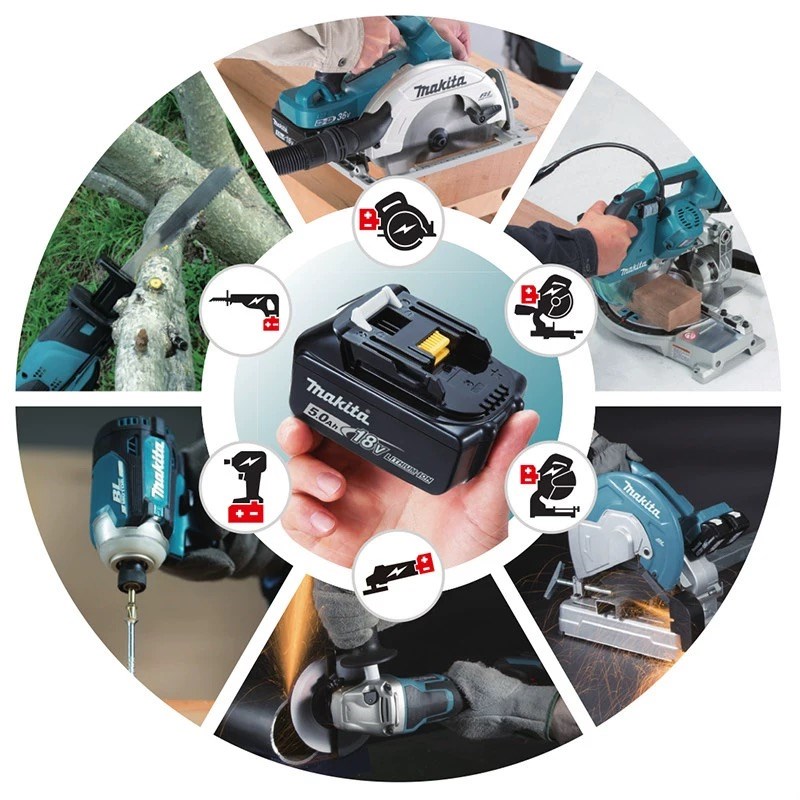 适配Makita牧田18V锂电池BL1860B电动工具通用手电钻电锤扳手电池
