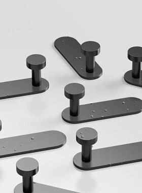 Gun Ash Punch-free Hook Strong Adhesive Bathroom Wall Bathro