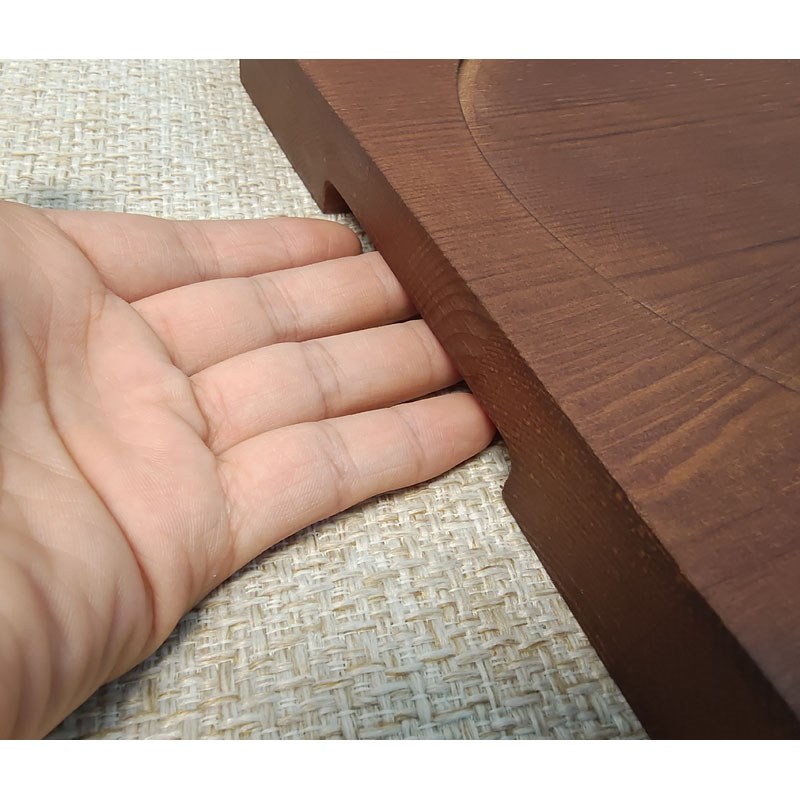 加厚石锅木板垫隔热木垫砂锅托盘铁板烧煲仔饭烤盘木垫耐高温桌垫