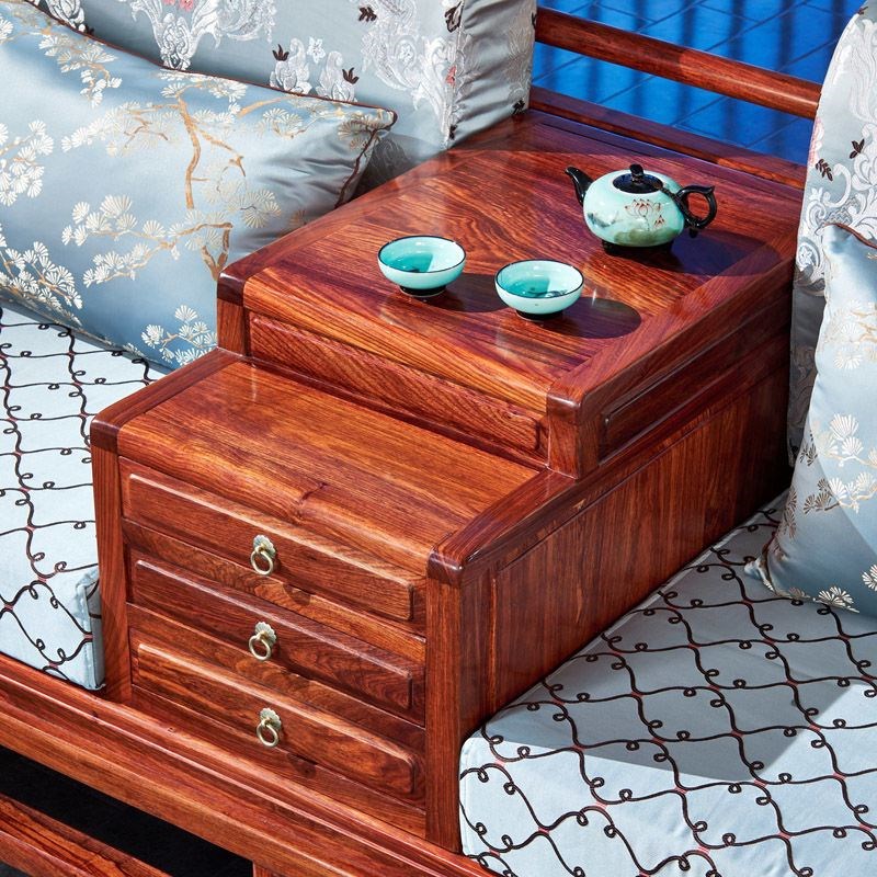 刺猬紫檀红木新中式软体沙发花梨实木客厅家具简约忆江南沙发组合