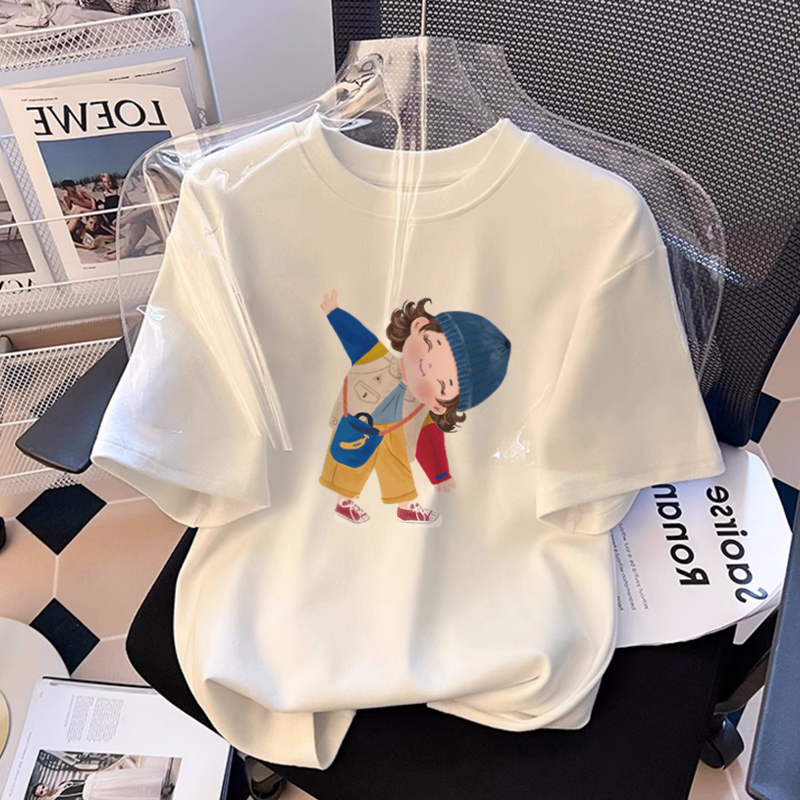 白色纯棉短袖t恤女2025新款爆款宽松设计感显瘦半袖体恤夏季上衣