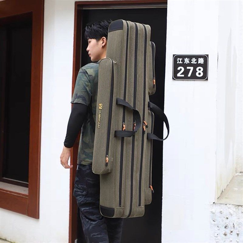 渔之君帆布钓鱼杆包防水加厚耐磨直包大肚款超容量海竿垂钓钓竿包,户外/登山/野营/旅行用品,渔具包,淘宝优惠券,粉丝福利购,淘宝优惠卷