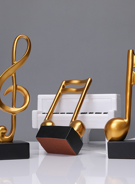 简约现代创意卧室书房摆设五线谱音符小摆件客厅电视柜酒柜装饰品
