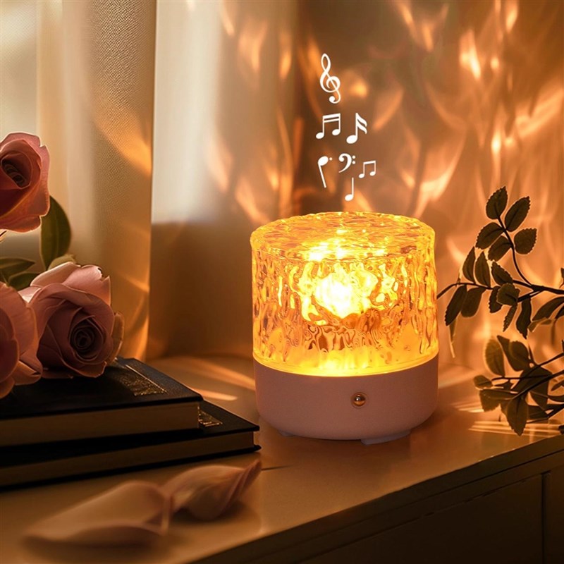 充电小夜灯卧室睡眠助眠氛围床头灯夫妻浪漫情侣气氛水波纹高级感