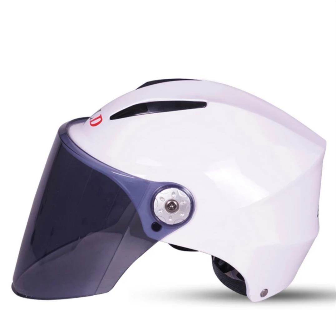 百利得BLD头盔镜片半覆式通用306 307 113摩托车面罩防晒风镜透明