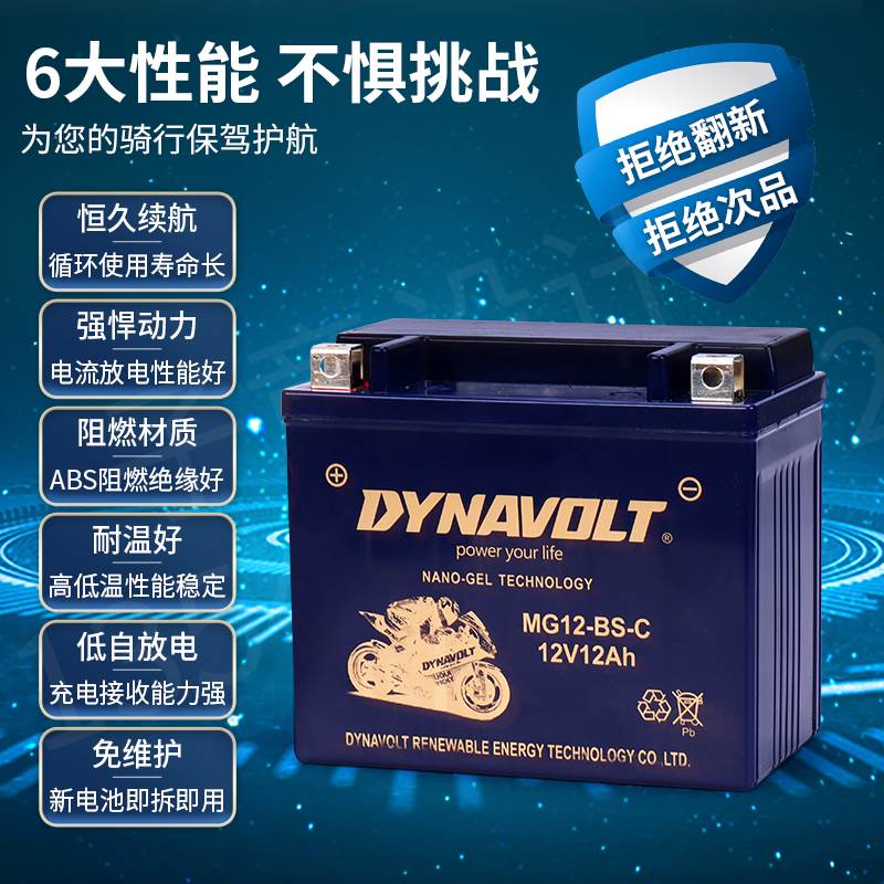 猛狮机车电瓶12v通用春风踏板125蓄电池锂原装BMW哈雷干杜卡迪