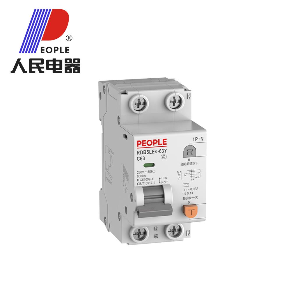 人民电器1P加N漏电保护器2P小型漏电保护开关220V16A25A32A40A63A