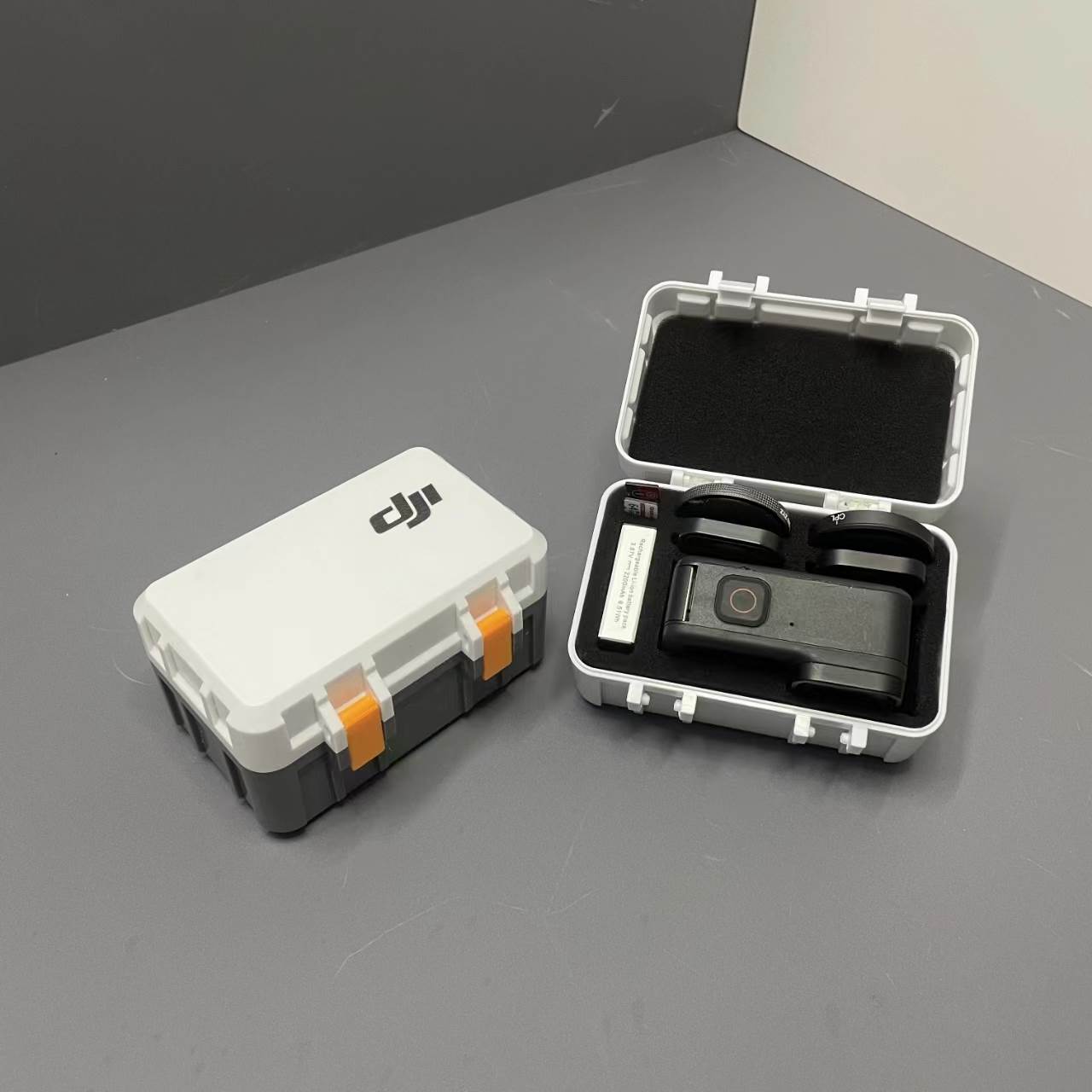 Action5pro/4/3运动相机收纳盒电池滤镜收纳包GoPro收纳盒保护壳