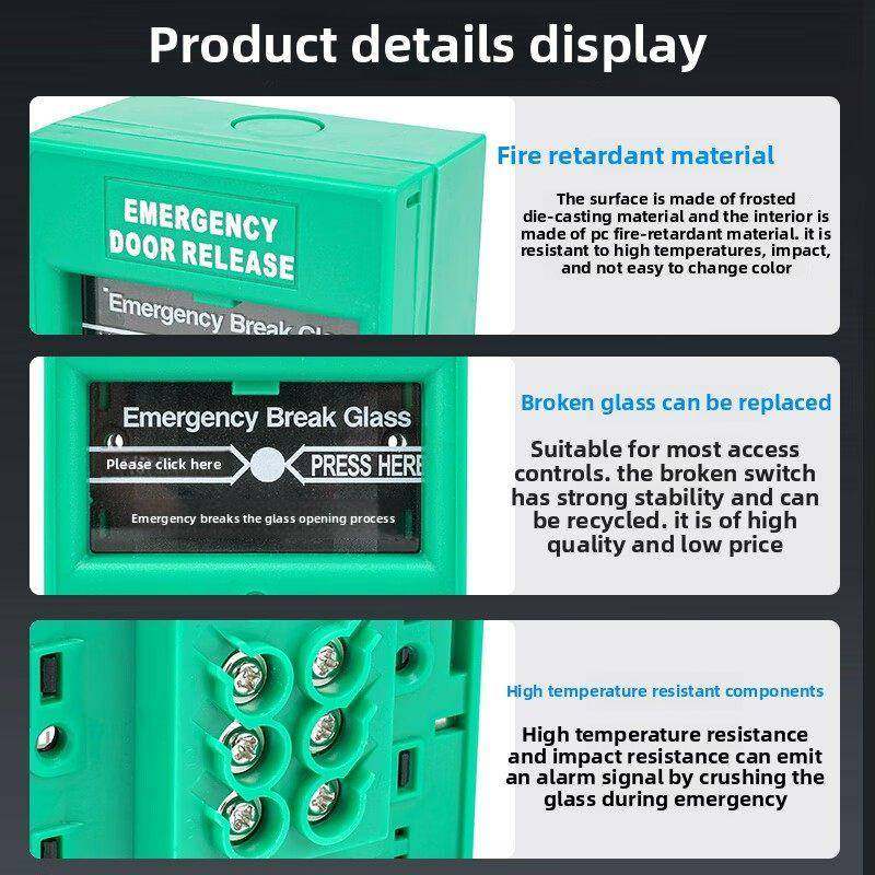 86型门禁紧急开门按钮报警紧急打破玻璃开门破碎应急开关按钮,电子/电工,报警按钮,淘宝优惠券,粉丝福利购,淘宝优惠卷