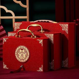 结婚彩礼钱盒子订婚礼金箱聘金盒定亲现金提亲彩礼箱20万箱子礼盒