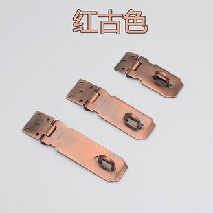 免打孔不锈钢老式门锁扣插销门栓90度直角门鼻搭扣锁挂锁门搭锁扣