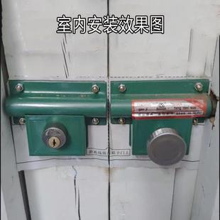 双山双扇门锁铁大门锁木门齿条锁穿条锁两件式防盗齿条锁包邮