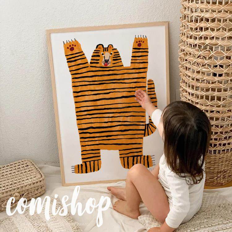 北欧同步儿童房装饰卡通动物手绘水彩系列宝宝房间装饰挂画,家居饰品,现代装饰画,淘宝优惠券,粉丝福利购,淘宝优惠卷