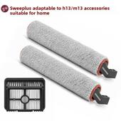 施家适用于梦想地板清洗机配件H13梦想M13辊刷耗材滤芯地板清洗液