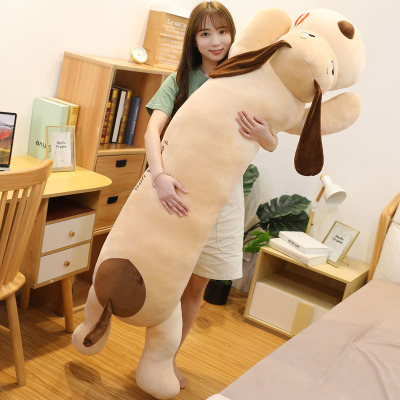 狗狗抱枕长条枕公仔超大女生床上抱着睡觉夹腿布娃娃玩偶毛绒玩具
