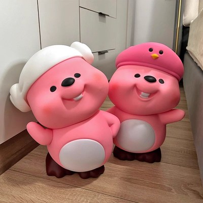 超大loopy小露比玩偶小海狸网红生日礼物女孩送闺蜜公仔手办摆件