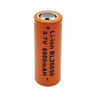 26650锂电池 37V 6800mAH 强光手电筒电池 可充电强光专用锂电池