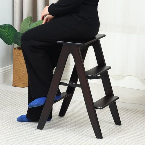 阶多能梯凳家用架三功层折登高取物子凳台式梯置物吧台叠爬高脚凳