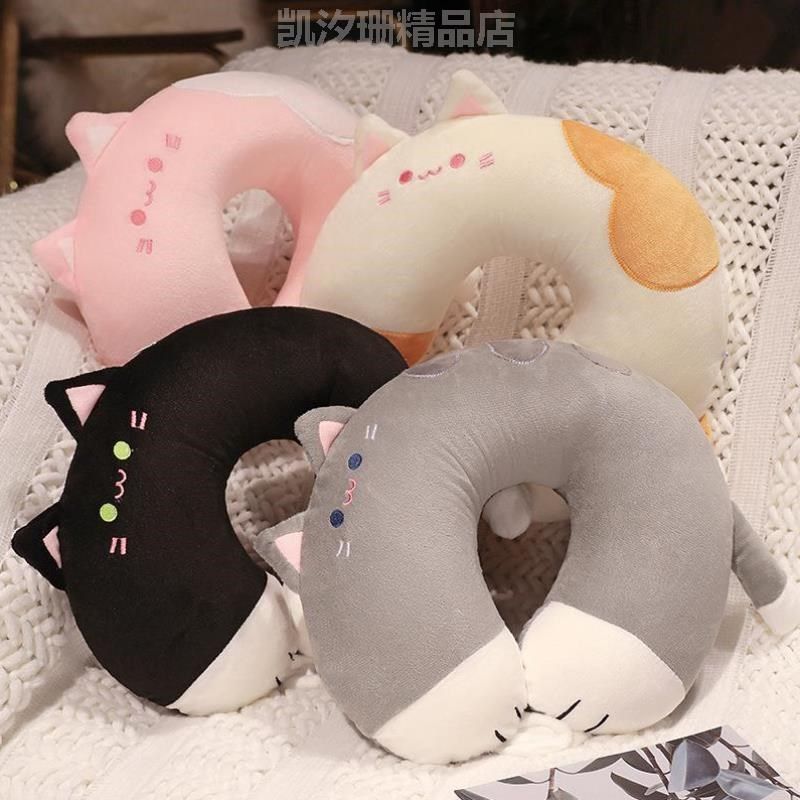 形靠枕*枕脖子卡通u枕专用旅行u颈棉护睡觉记忆飞机颈椎型学生枕