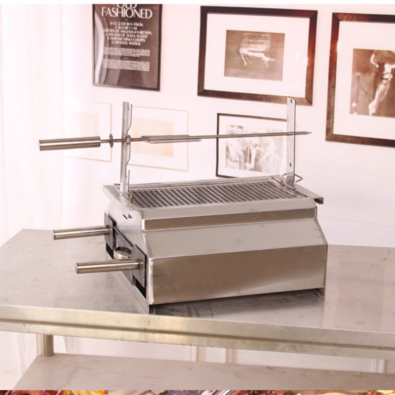 烧烤炉家用木炭不锈钢无烟烤羊腿炉子商用自助烤肉烤羊排保温烧烤