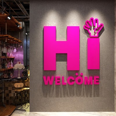 网红拍照区布置打卡清吧小酒馆场景背互动墙面装饰品工业风烧烤店
