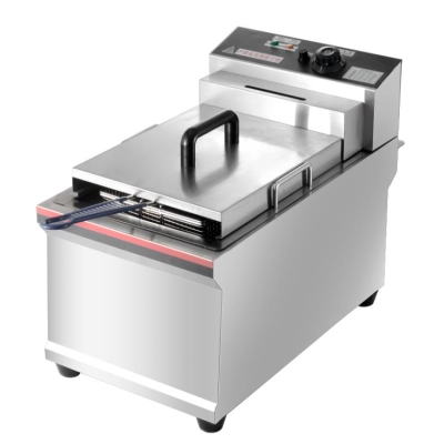 商用电炸炉加厚903 904大容量油炸锅j薯条机电热炸炉汉堡店设备