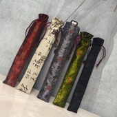 7寸扇折扇亚麻布包装 袋锦袋布到10古典中国风套袋扇扇子织锦寸扇