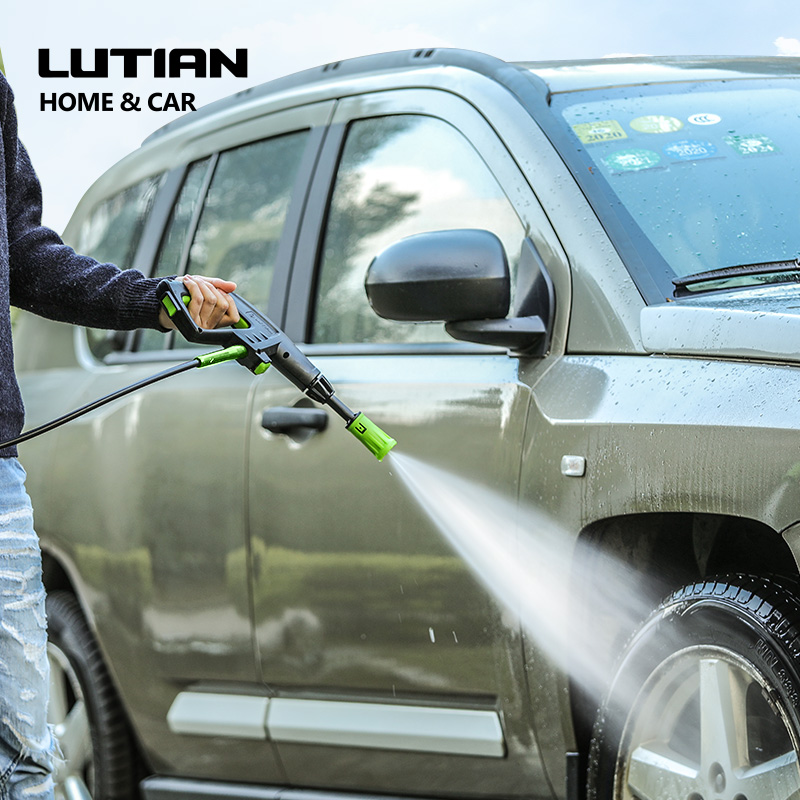 绿田洗车机便携式高压水泵家用220V全自动新型刷车神器大功率水枪