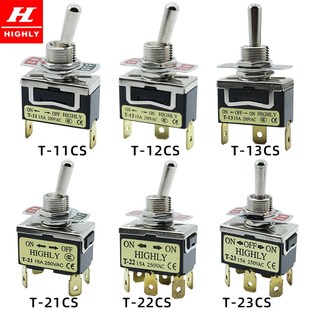 摇头拨动开关 进口台湾海立HIGHLY钮子开关T 23CS