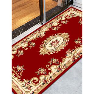 万腾欧式切花地毯卧室床头毯长方形家庭门厅走廊过道门垫入口地垫