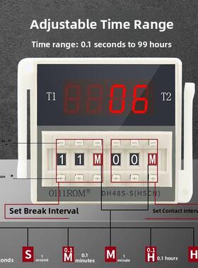 出厂价格直销Dh48S-S-2Z数显循环时间控制器两个常开两个常闭触点