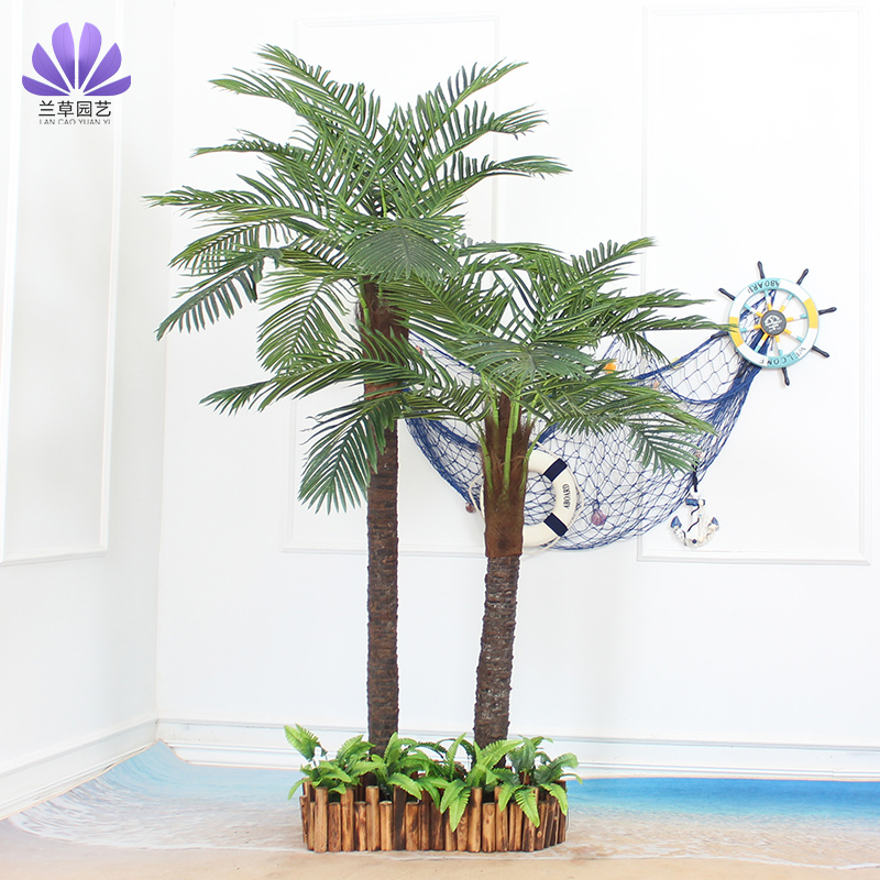 假树仿真树店铺造景植物室内装饰大型绿植仿真椰子树假椰树盆栽