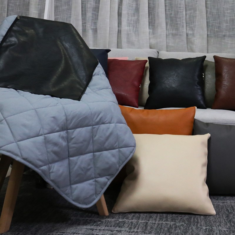 抱枕被子两用车载靠枕靠垫pu皮汽车用后排枕头车内午睡毯子二合一