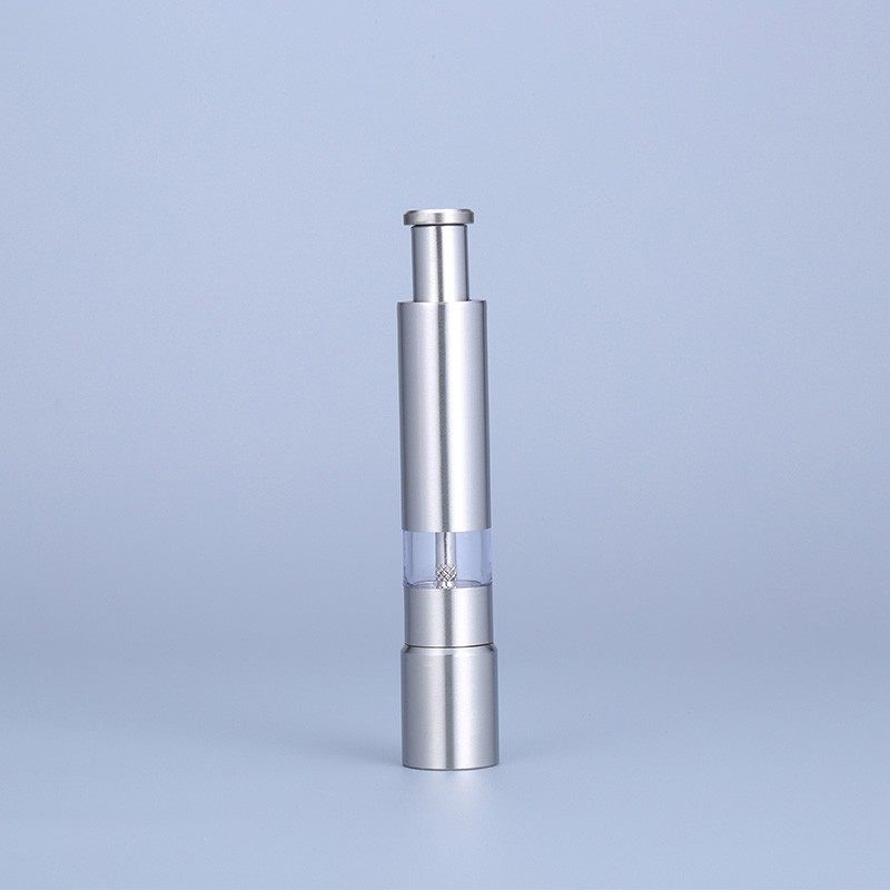 酒吧灵魂调酒师专业按压式不锈钢胡椒海盐研磨器鸡尾酒研磨撒粉器