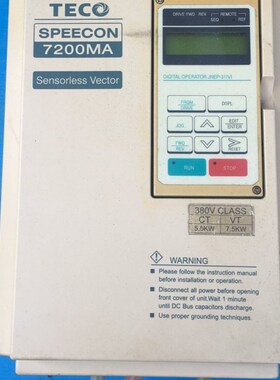JNTMBGBB7R50AZ-U-  东元变频器  380V 5.5KW 7.5KW 价格询价
