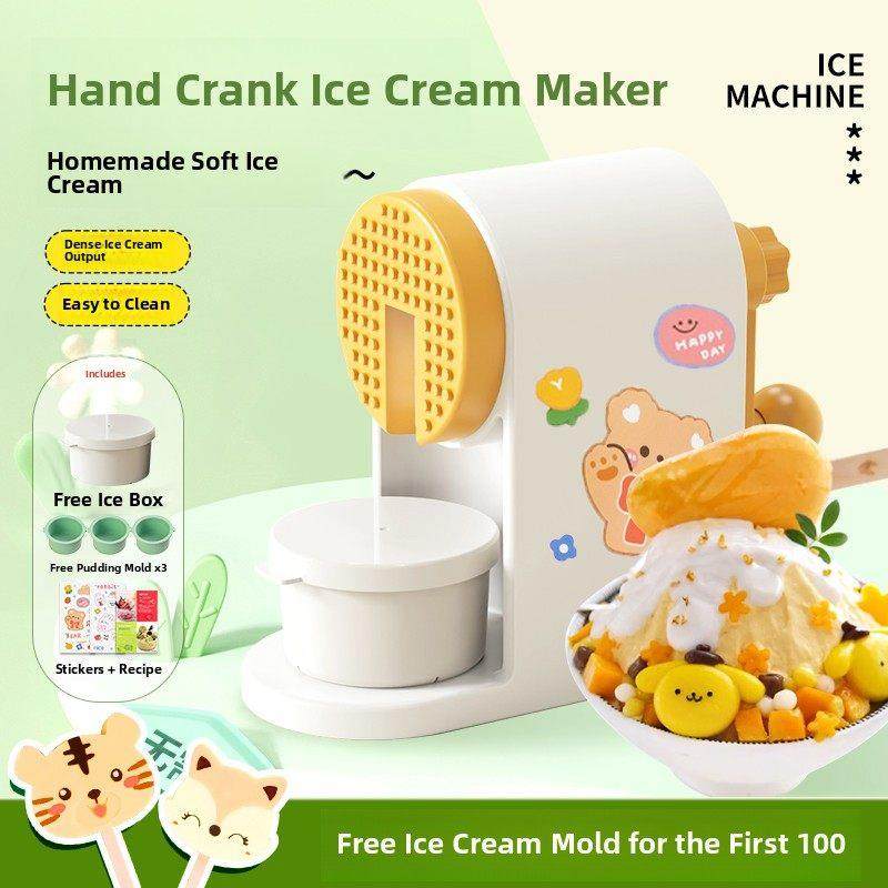 手摇刨冰机家用小雪花冰连续冰沙手工儿童碎冰机冰沙机摊位