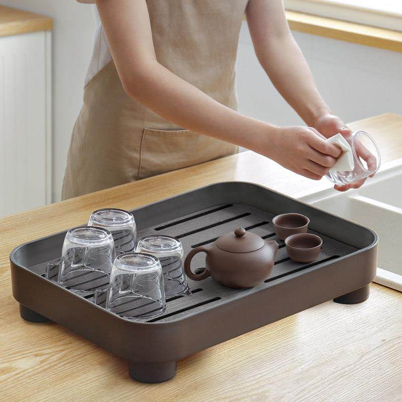 茶盘托 托盘家用2025新款客厅家用小型茶台茶具功夫干泡沥水单独,餐饮具,茶盘,淘宝优惠券,粉丝福利购,淘宝优惠卷