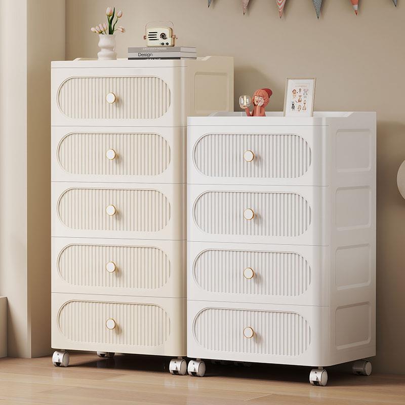 优选抽屉式收纳柜家用客厅五斗柜卧室夹缝储物柜加厚床头置物柜子