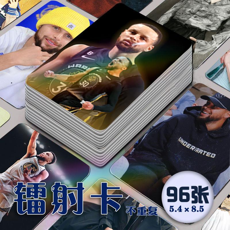 斯蒂芬库里镭射小卡96张全套NBA球星周边LOMO卡收纳册拍立得装饰