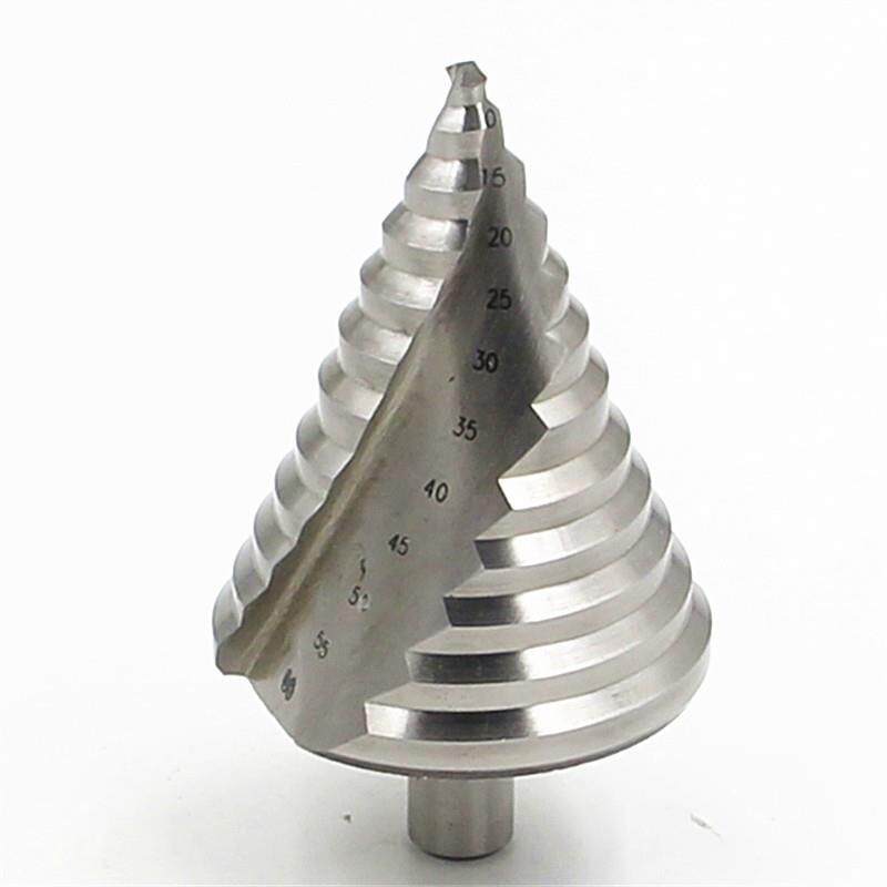 精工6-60mm大尺寸开孔器高速钢螺旋槽阶梯宝塔钻三角钻多功能钻头