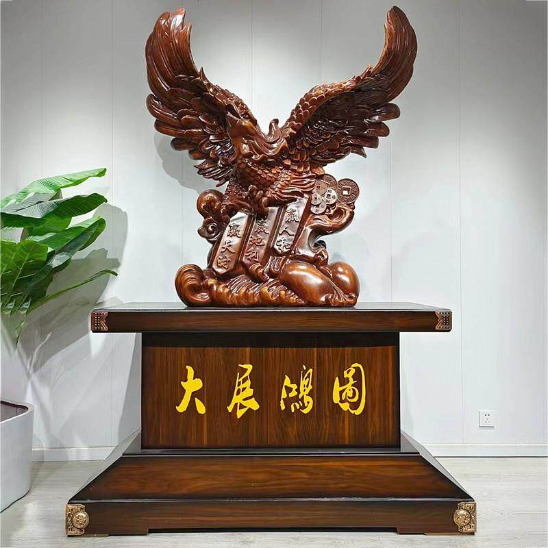 招财老鹰摆件落地装饰工艺礼品摆饰大展宏图开业礼品鸿途公司工厂