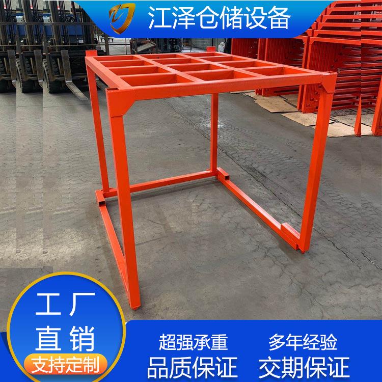 重型仓库巧固架倒置堆垛架折叠料架冷库货架仓储堆高架厂家