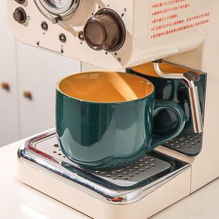 早餐杯子带盖子带勺子牛奶杯子情侣大容量水杯女咖啡杯子陶瓷马克