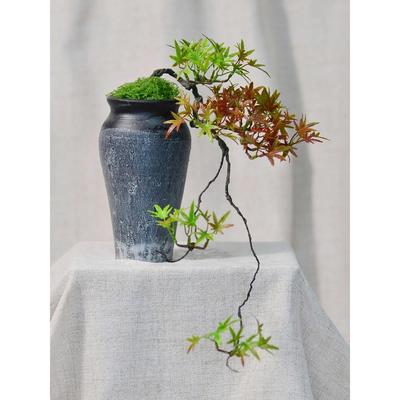 创意人工植物欢迎松木配件景观花瓶插花装饰品枫树盆景树枝假花径