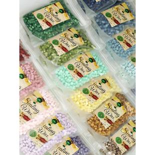 八边形火漆蜡粒130色信封封口wax火漆印章蜡粒500g一斤装 便宜 散装
