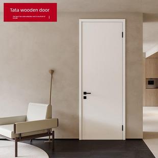 TATA木门极简家用房间门卧室门木门室内门简约浅色套餐Z001