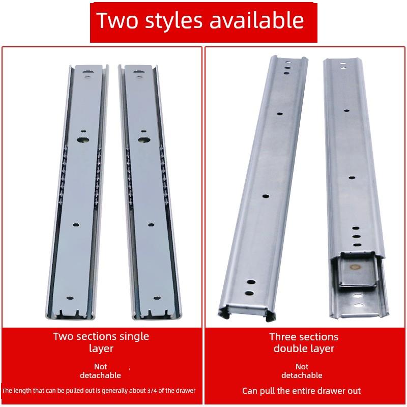 35宽双层不锈钢滑动三段导轨Ssrn36耐高温Idc01取代m工业线性导轨