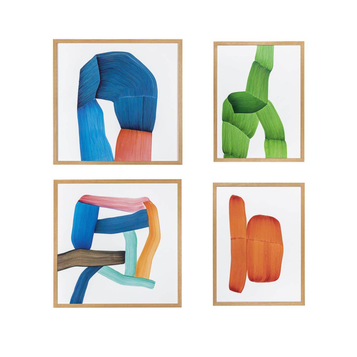 现代轻奢小众Bouroullec手绘抽象线条图案装饰画大幅艺术画芯定制,家居饰品,现代装饰画,淘宝优惠券,粉丝福利购,淘宝优惠卷