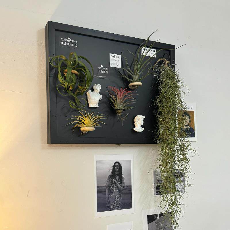 磁吸电表箱黑板DIY免打孔遮挡配电箱墙面遮丑磁吸空气凤梨ins风