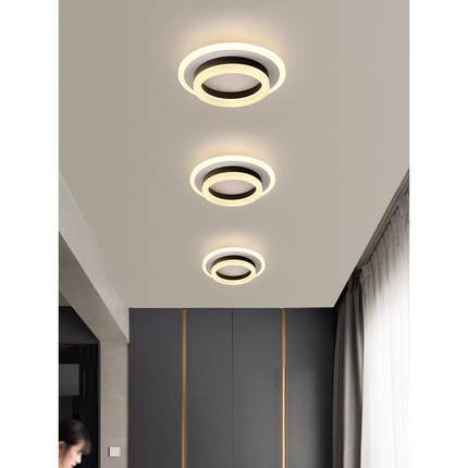 客厅Led通道走廊灯入口灯入口大厅衣帽间天花板灯阳台圆形表面安